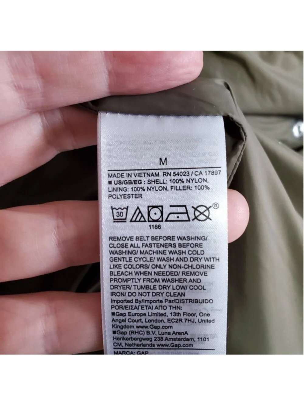 GAP duvet wrap